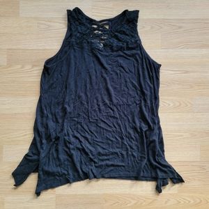 Black tank top